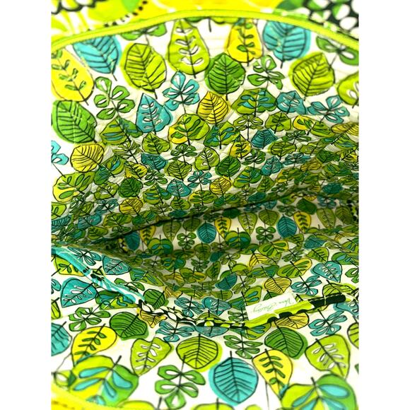Vera Bradley Go Round Tote Bag in Retired Lime Green Pattern - Picture 4 of 8